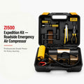 Zuko India ZI-500 Emergency Expedition Kit | Heavy Duty 2 Cylinder Tyre Inflator with Built-in LED Torch, Roadside Safety & Recovery Tools