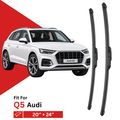 Zuko India Q5 AUDI Compatible Wiper Blades | Frameless (Pin-Tap)