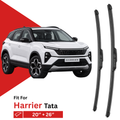 Zuko India Harrier TATA Compatible Wiper Blades | Frameless (Pin-Tap)