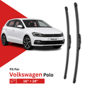 Zuko India Polo VOLKSWAGEN Compatible Wiper Blades | Frameless (Pin-Tap)