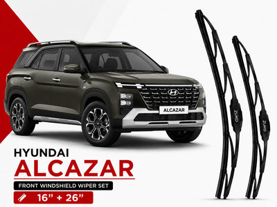 Zuko India Alcazar HYUNDAI Wiper Blades | Conventional, Hybrid & Frameless