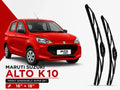 Zuko India Alto K10 MARUTI SUZUKI (2015-2026) Compatible Wiper Blades | Conventional, Hybrid & Frameless