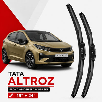 Zuko India Altroz TATA (2015-2026) Compatible Wiper Blades | Conventional, Hybrid & Frameless