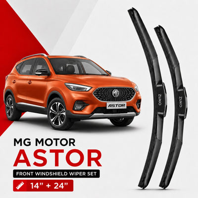 Zuko India Astor MG MOTOR (2015-2026) Compatible Wiper Blades | Conventional, Hybrid & Frameless