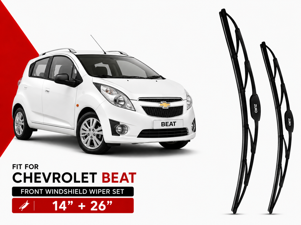 Zuko India Beat CHEVROLET (2009-2017) Compatible Wiper Blades | Conventional, Hybrid & Frameless