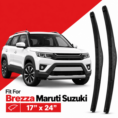 Zuko India Brezza MARUTI SUZUKI (2015-2026) Compatible Wiper Blades | Conventional, Hybrid & Frameless
