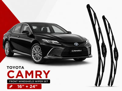 Zuko India Camry TOYOTA (2015-2026) Compatible Wiper Blades | Conventional, Hybrid & Frameless