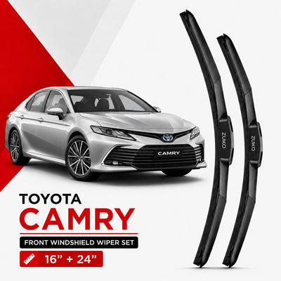 Zuko India Camry TOYOTA (2015-2026) Compatible Wiper Blades | Conventional, Hybrid & Frameless