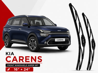 Zuko India Carens KIA (2015-2026) Compatible Wiper Blades | Conventional, Hybrid & Frameless