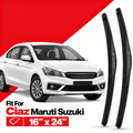 Zuko India Ciaz MARUTI SUZUKI (2014-2026) Compatible Wiper Blades | Conventional, Hybrid & Frameless