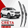 Zuko India Creta HYUNDAI (2015-2026) Compatible Wiper Blades | Conventional, Hybrid & Frameless