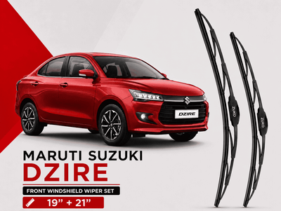 Zuko India Dzire MARUTI SUZUKI (2010-2026) Compatible Wiper Blades | Conventional, Hybrid & Frameless