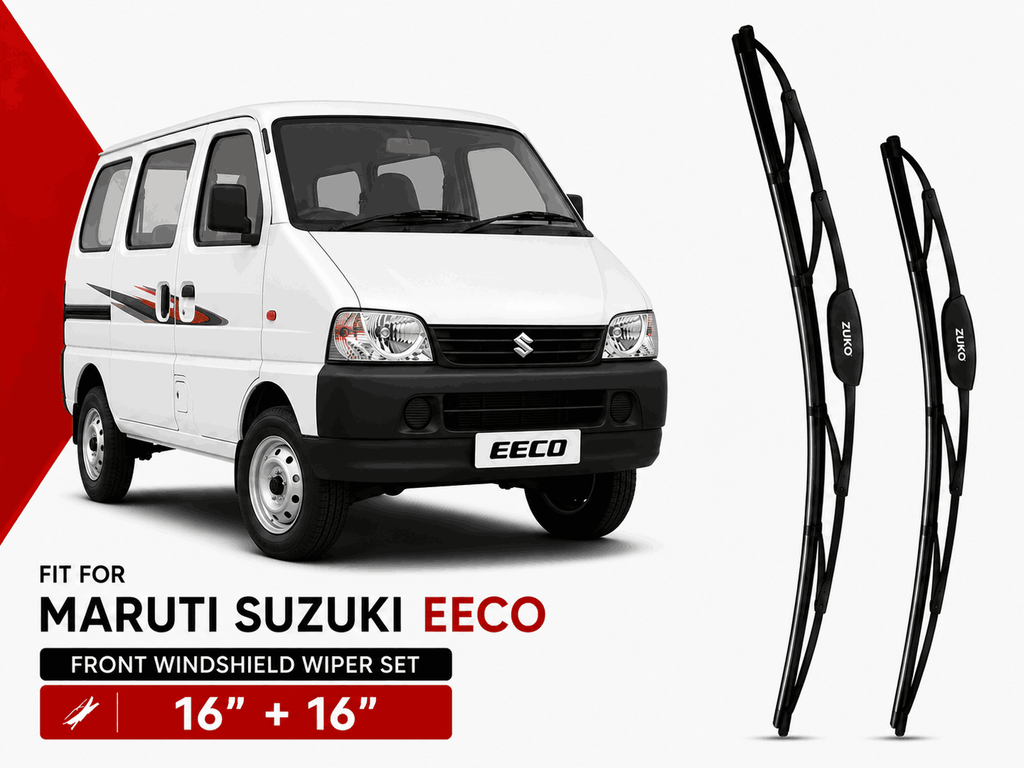 Zuko India Eeco MARUTI SUZUKI (2010-2026) Compatible Wiper Blades | Conventional, Hybrid & Frameless