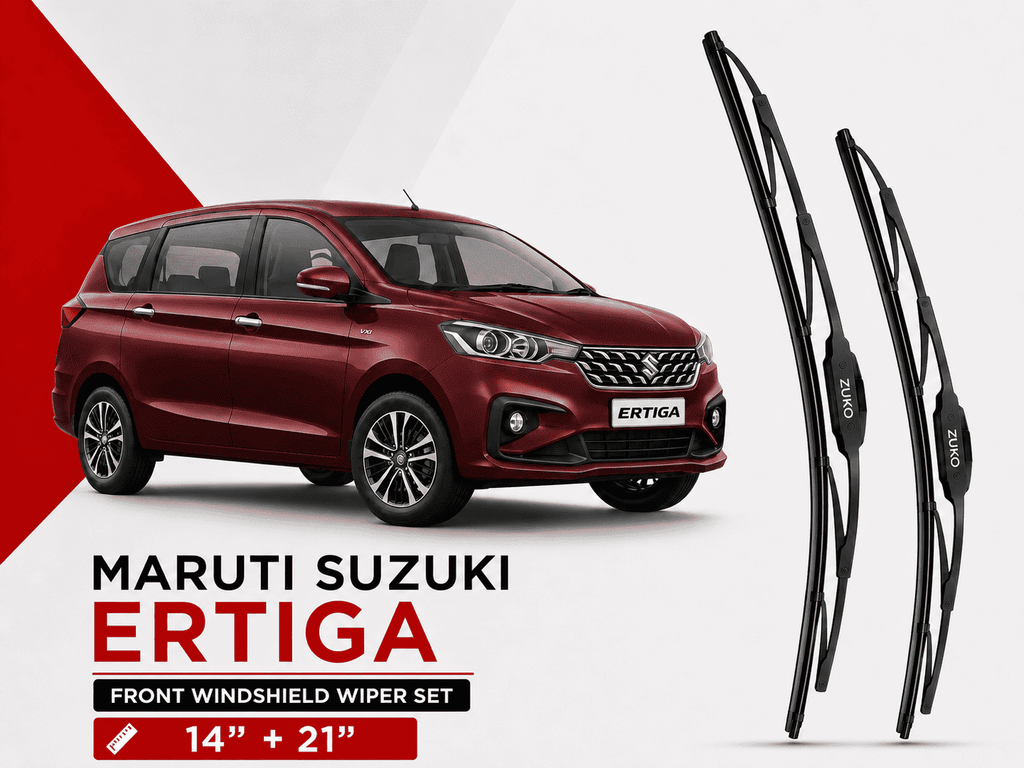 Zuko India Ertiga MARUTI SUZUKI (2015-2026) Compatible Wiper Blades | Conventional, Hybrid & Frameless