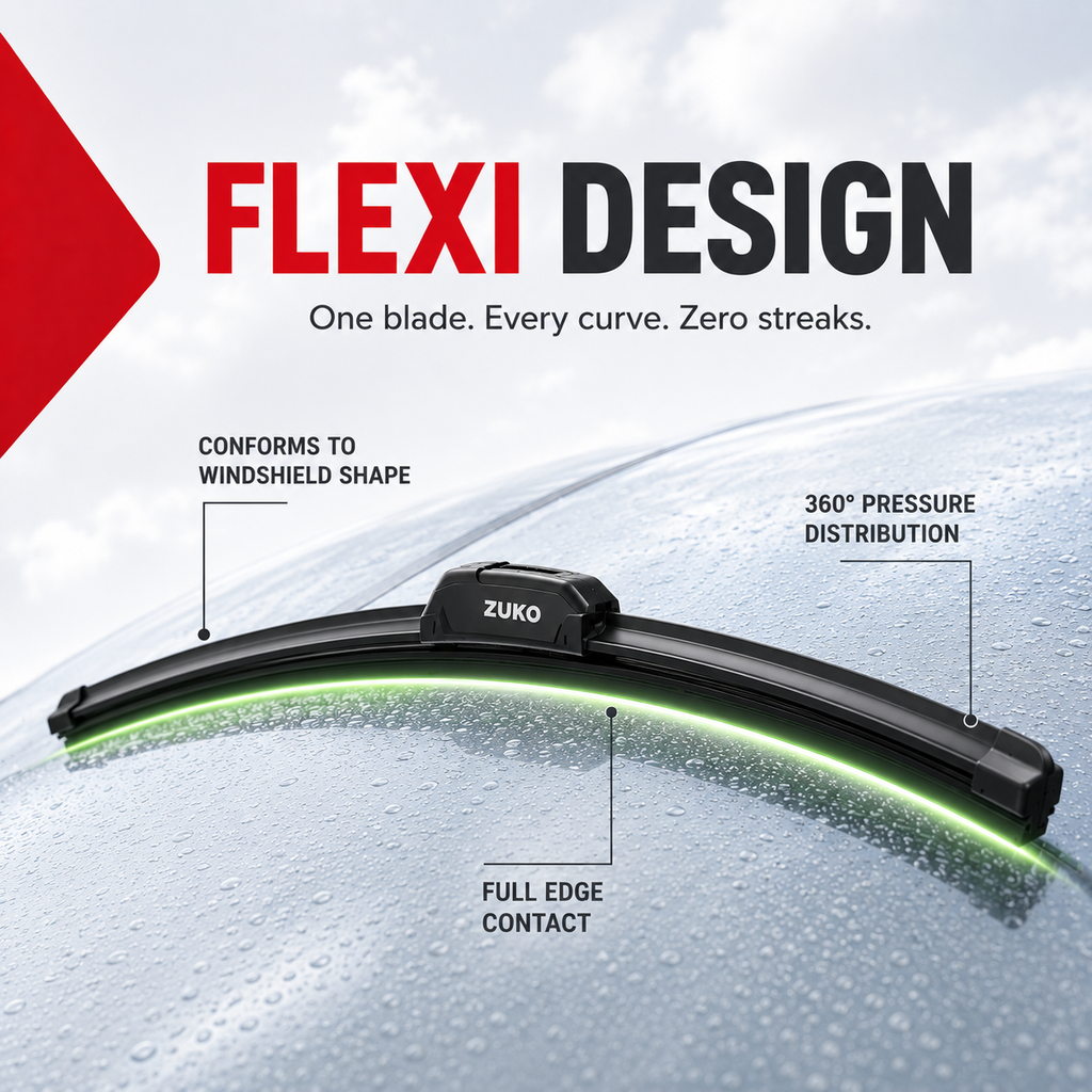 Zuko India Altroz TATA (2015-2026) Compatible Wiper Blades | Conventional, Hybrid & Frameless