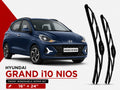 Zuko India Grand i10 Nios HYUNDAI (2015-2026) Compatible Wiper Blades | Conventional, Hybrid & Frameless