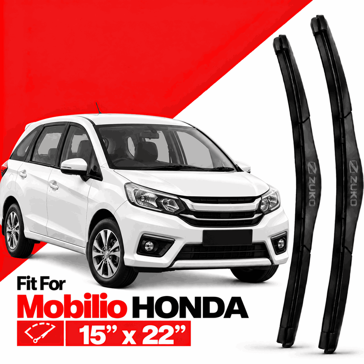 Zuko India Mobilio HONDA (2014-2024) Compatible Wiper Blades | Conventional, Hybrid & Frameless