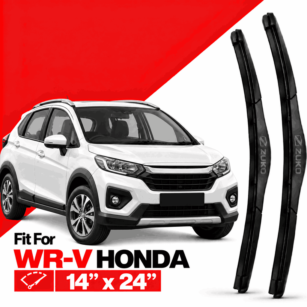 Zuko India WR-V HONDA (2015-2026) Compatible Wiper Blades | Conventional, Hybrid & Frameless