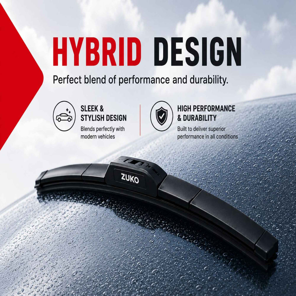 Zuko India Esteem MARUTI SUZUKI (1994-2008) Compatible Wiper Blades | Conventional, Hybrid & Frameless