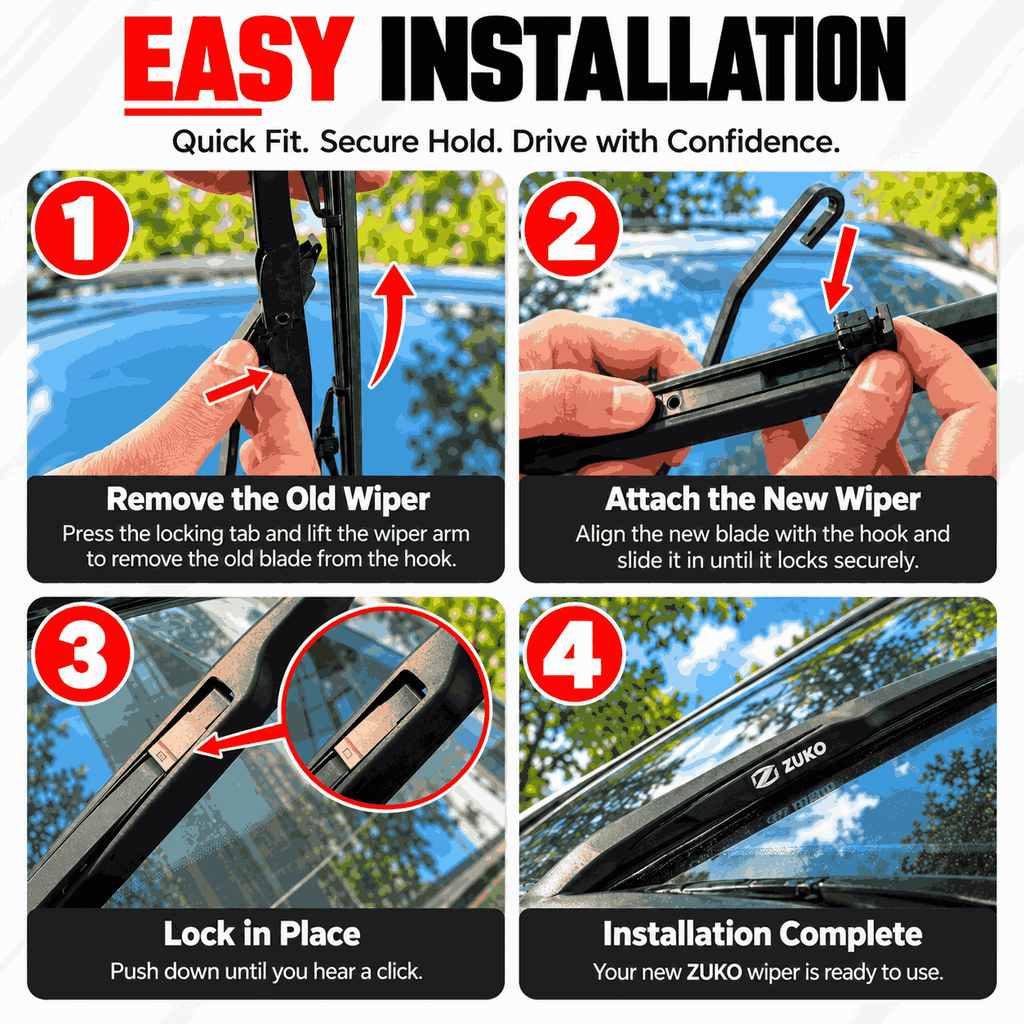 Zuko India Bolero MAHINDRA (2015-2026) Compatible Wiper Blades | Conventional, Hybrid & Frameless