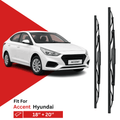 Zuko India Accent HYUNDAI (1999-2012) Compatible Wiper Blades | Conventional, Hybrid & Frameless