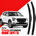 Zuko India Creta HYUNDAI (2015-2026) Compatible Wiper Blades | Conventional, Hybrid & Frameless