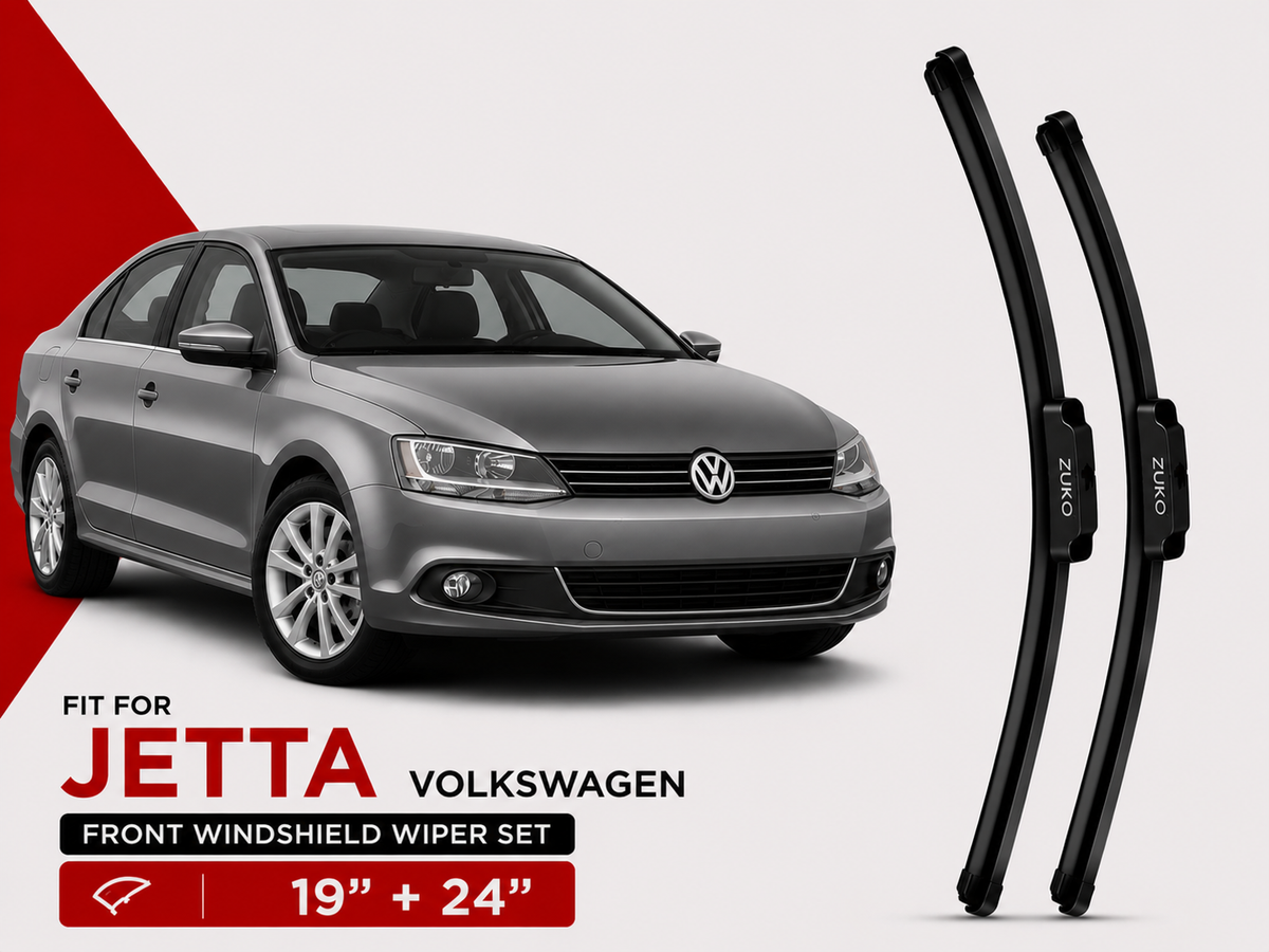Zuko India Jetta VOLKSWAGEN (2010-2017) Compatible Wiper Blades | Conventional, Hybrid & Frameless