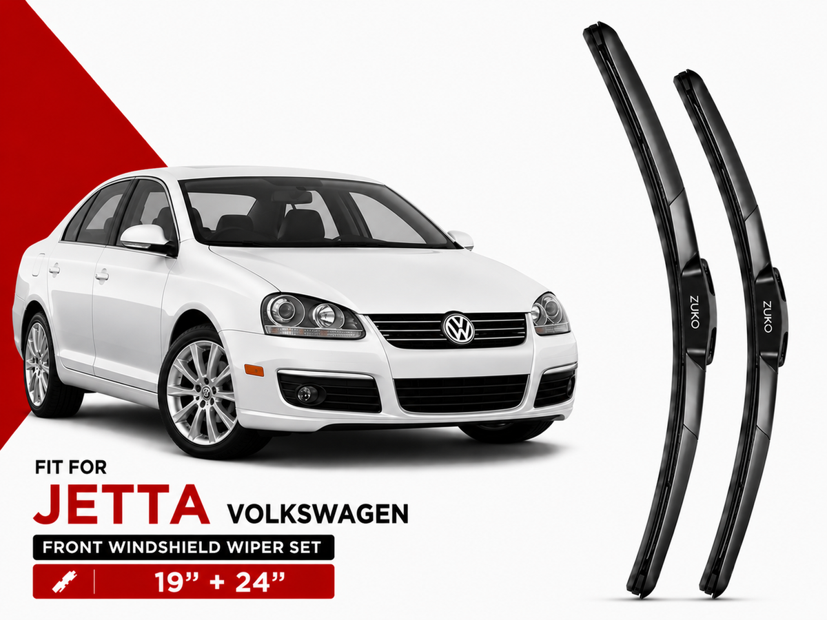 Zuko India Jetta VOLKSWAGEN (2010-2017) Compatible Wiper Blades | Conventional, Hybrid & Frameless