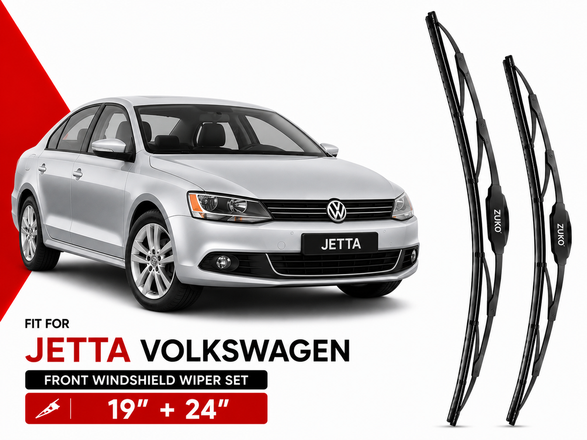 Zuko India Jetta VOLKSWAGEN (2010-2017) Compatible Wiper Blades | Conventional, Hybrid & Frameless