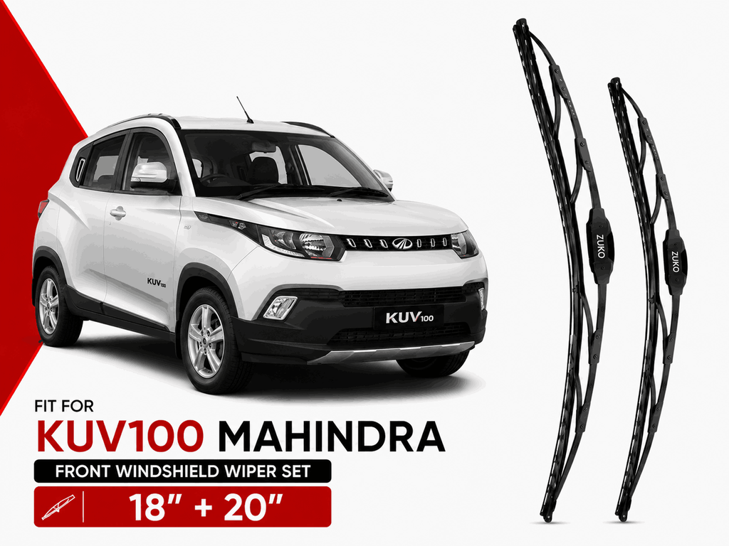 Zuko India KUV100 MAHINDRA (2016-2023) Compatible Wiper Blades | Conventional, Hybrid & Frameless