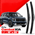 Zuko India Carnival KIA (2015-2026) Compatible Wiper Blades | Conventional, Hybrid & Frameless