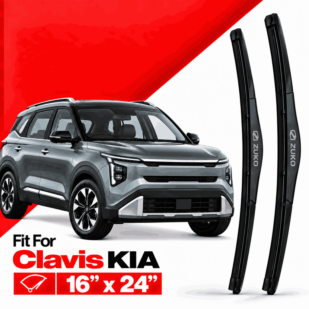 Zuko India Clavis KIA (2015-2026) Compatible Wiper Blades | Conventional, Hybrid & Frameless