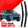 Zuko India EV9 KIA (2015-2026) Compatible Wiper Blades | Conventional, Hybrid & Frameless