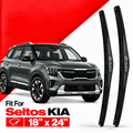 Zuko India Seltos KIA (2015-2026) Compatible Wiper Blades | Conventional, Hybrid & Frameless