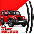 Zuko India Thar MAHINDRA (2015-2026) Compatible Wiper Blades | Conventional, Hybrid & Frameless