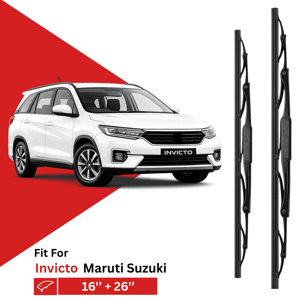 Zuko India Invicto MARUTI SUZUKI (2023-2026) Compatible Wiper Blades | Conventional, Hybrid & Frameless