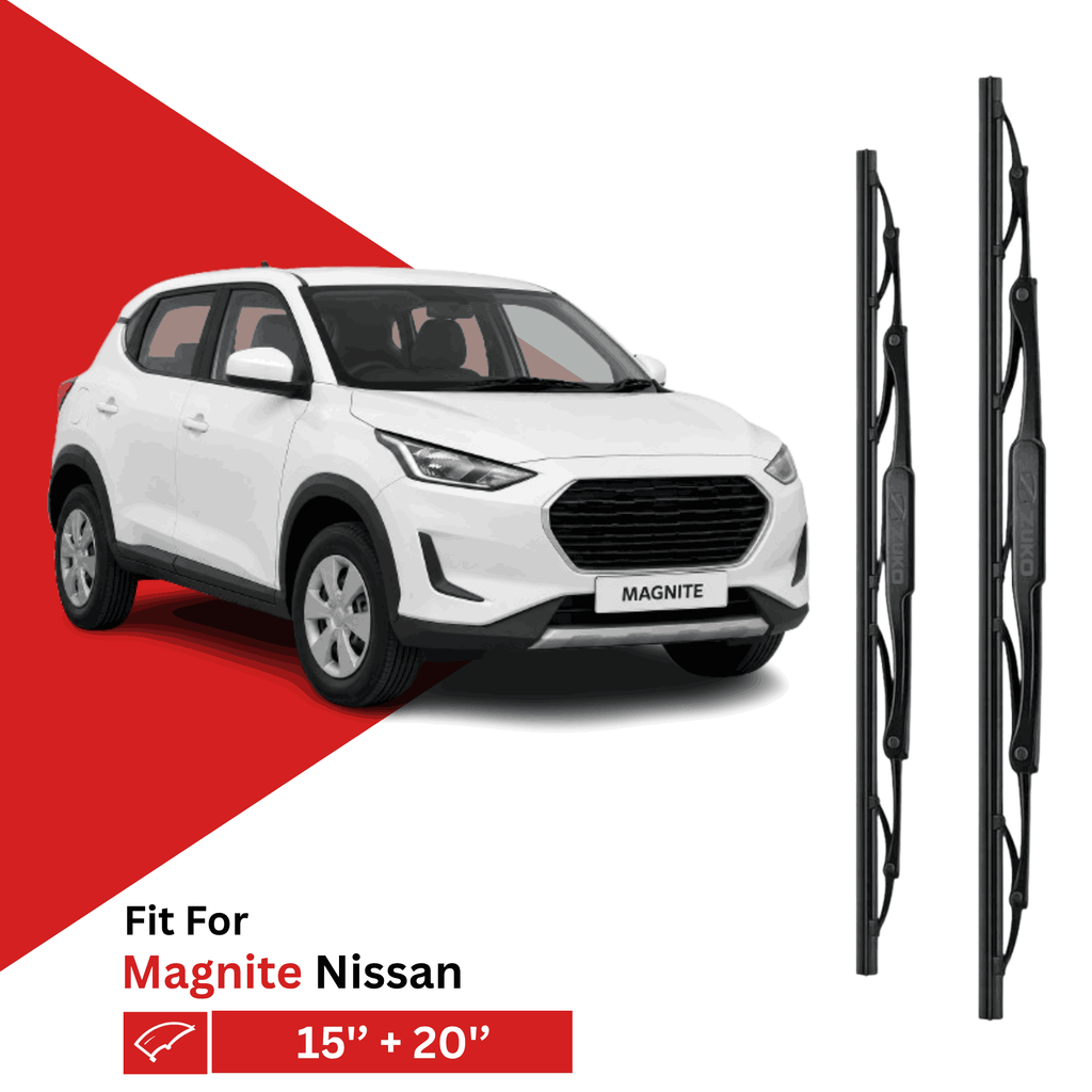 Zuko India Magnite NISSAN (2020-2026) Compatible Wiper Blades | Conventional, Hybrid & Frameless