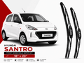 Zuko India Santro HYUNDAI (2015-2022) Compatible Wiper Blades | Conventional, Hybrid & Frameless