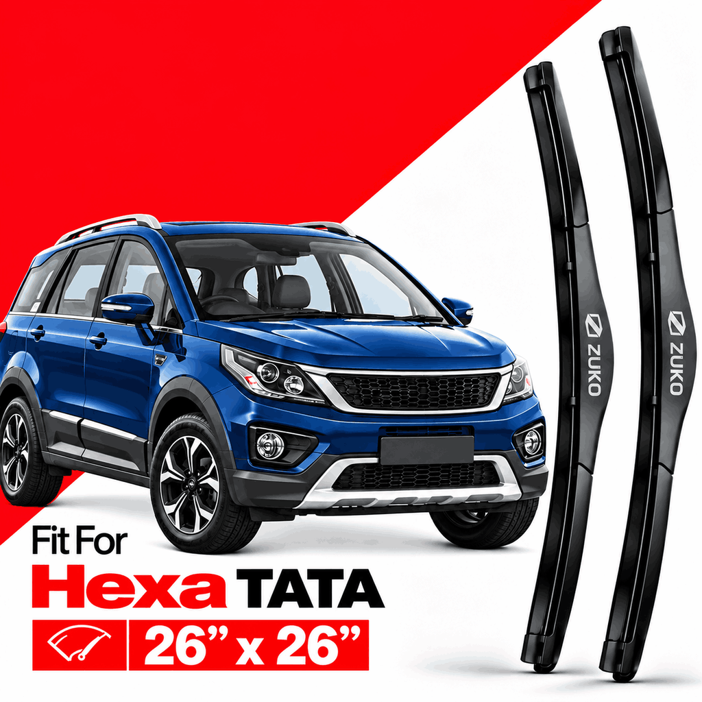 Zuko India Hexa TATA (2017-2020) Compatible Wiper Blades | Conventional, Hybrid & Frameless