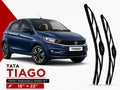 Zuko India Tiago TATA (2015-2026) Compatible Wiper Blades | Conventional, Hybrid & Frameless