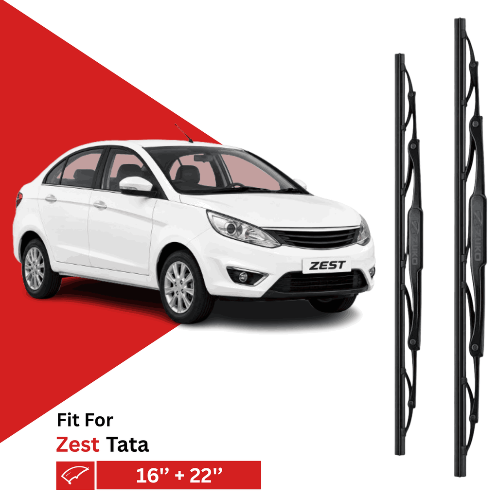 Zuko India Zest TATA (2014-2020) Compatible Wiper Blades | Conventional, Hybrid & Frameless