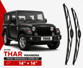 Zuko India Thar MAHINDRA (2015-2026) Compatible Wiper Blades | Conventional, Hybrid & Frameless