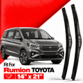 Zuko India Rumion TOYOTA (2015-2026) Compatible Wiper Blades | Conventional, Hybrid & Frameless