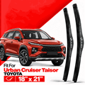 Zuko India Urban Cruiser Taisor TOYOTA (2015-2026) Compatible Wiper Blades | Conventional, Hybrid & Frameless