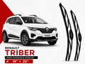 Zuko India Triber RENAULT (2019-2026) Compatible Wiper Blades | Conventional, Hybrid & Frameless