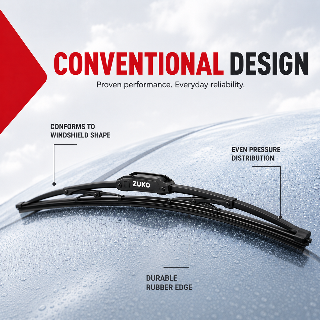 Zuko India Altroz TATA (2015-2026) Compatible Wiper Blades | Conventional, Hybrid & Frameless