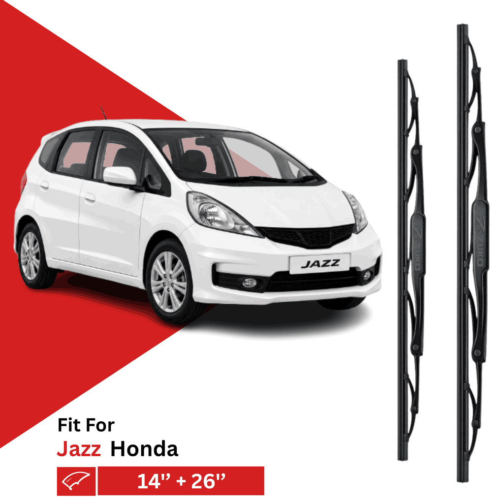 Zuko India Jazz HONDA (2009-2022) Compatible Wiper Blades | Conventional, Hybrid & Frameless